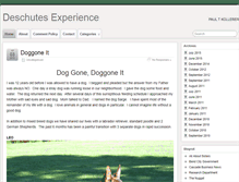 Tablet Screenshot of deschutesexperience.com